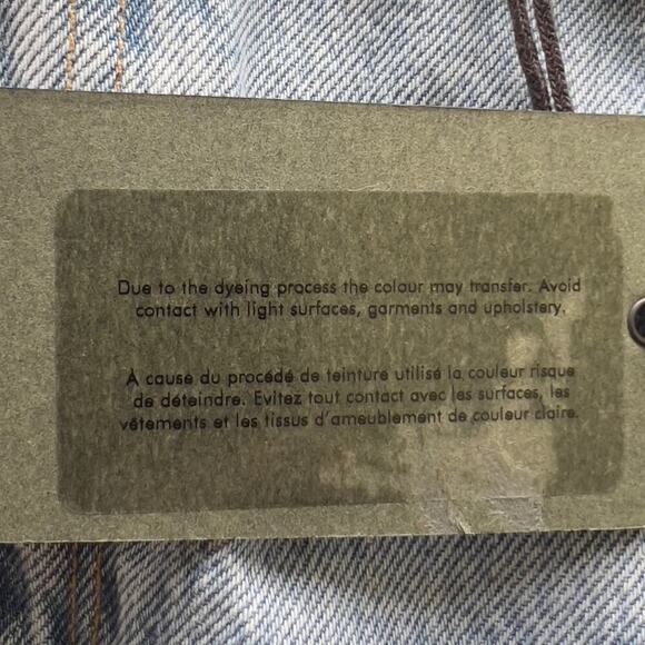 ALLSAINTS LILA GROMMET RAW HEM COTTON DENIM‎ SKIRT IN BLUE NWT WOMEN'S SIZE 4 - Picture 12 of 15